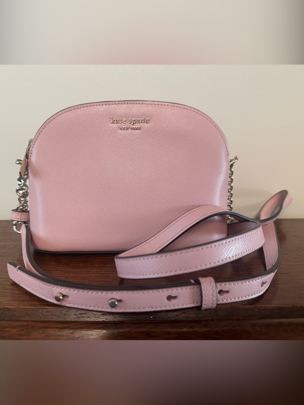 kate spade pastel pink leather crossbody bag